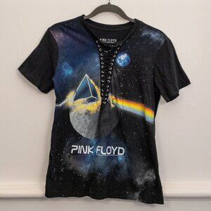 Pink Floyd Dark Side of the Moon Lace-Up Tee – Size S | Vintage-Inspired